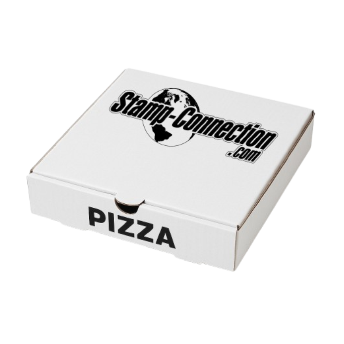 Stamped pizza box
